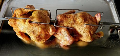 Grillhähnchen im Gasgrill