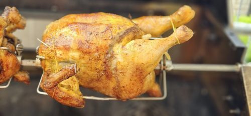 Grillhähnchen im Gasgrill